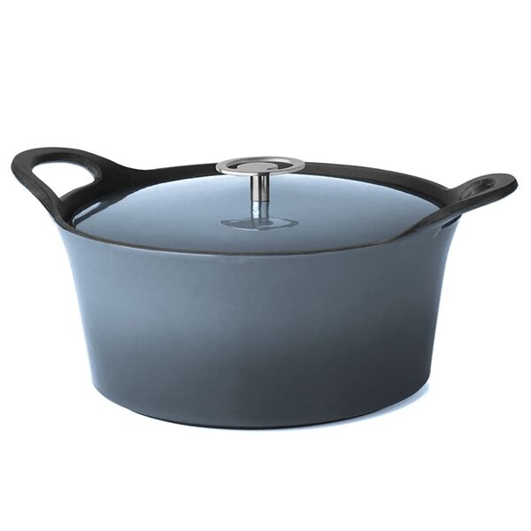 CUISINOX Casserole &eacute;maill&eacute;e en fonte 1,6 L 20 cm Bleu denim