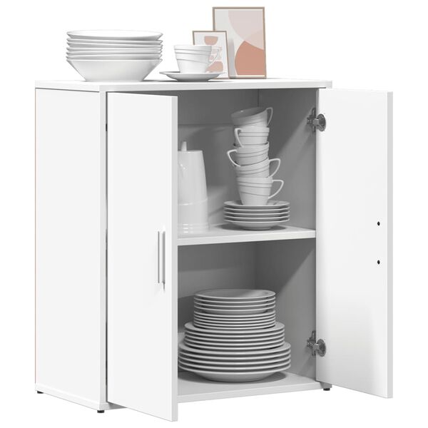 vidaXL Buffet blanc 60x31x70 cm bois d'ingénierie