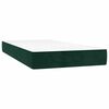 vidaXL Sommier &agrave; lattes de lit et matelas et LED Vert fonc&eacute; 90x190 cm