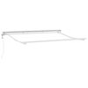 vidaXL Cadre d'auvent R&eacute;glable Blanc 3 x 2 m Acier