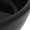 vidaXL Lavabo rond céramique noir 42x12 cm
