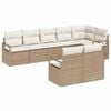 vidaXL Ensemble de Canap&eacute;s 8 pcs Beige polyrotin