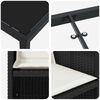 vidaXL Ensemble de salle &agrave; manger pour jardin 9 pcs Noir polyrotin
