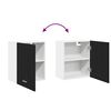 vidaXL Armoire suspendue Lyon 2 pcs Ch&ecirc;ne noir 50 x 31 x 60 cm