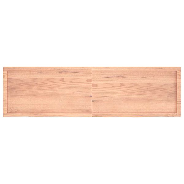 vidaXL Comptoir de salle de bain marron 180x50x(2-6) cm bois traité