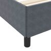 vidaXL Cadre de lit avec matelas Gris fonc&eacute; 80 x 200 cm tissu