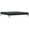 vidaXL Housse de Table Uni Noir 142 x 142 x 15 cm tissu