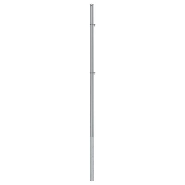 vidaXL M&acirc;t de parasol 200 cm Acier inoxydable