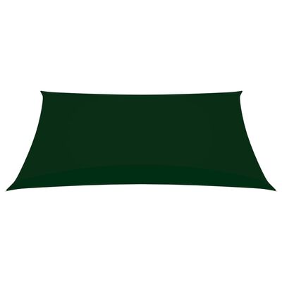vidaXL Voile de parasol tissu oxford rectangulaire 6x7 m vert foncé