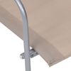 vidaXL Salon de jardin 4 pcs Tissu et acier Taupe