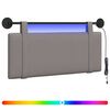 vidaXL T&ecirc;te de lit suspendue Taupe Tissu