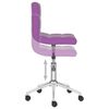 vidaXL Chaise pivotante de salle &agrave; manger Violet Similicuir