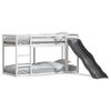 vidaXL Lit superpos&eacute; avec toboggan et &eacute;chelle sans matelas 90x200 cm