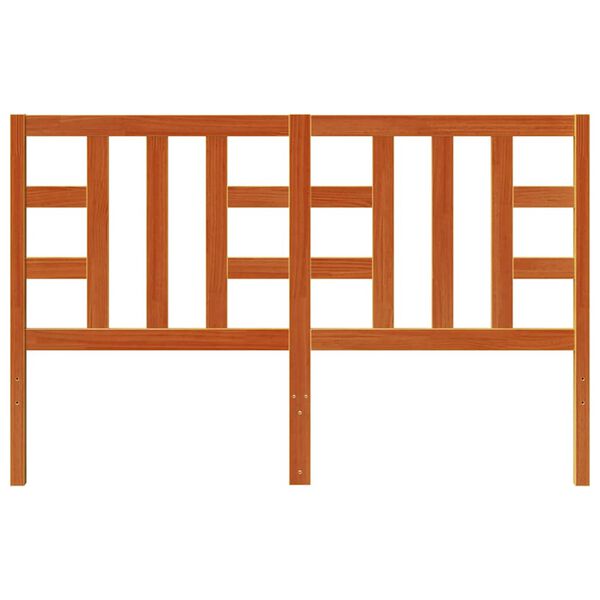 vidaXL T&ecirc;te de lit cire marron 150 cm bois massif de pin