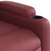 vidaXL Fauteuil inclinable de massage Rouge bordeaux Similicuir