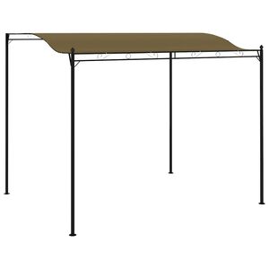 vidaXL Auvent de parasol 3x2,4 m Taupe 180 g/m&sup2;