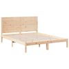 vidaXL Cadre de lit extra long sans matelas 140x220 cm bois massif
