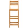 vidaXL Ensemble de bar d'extérieur 5 pcs Bois d'acacia massif