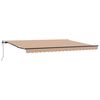 vidaXL Auvent r&eacute;tractable Multicolore 450 &times; 350 cm Tissu et Aluminium
