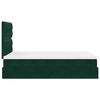vidaXL Cadre de lit ottoman avec matelas vert fonc&eacute; 120x200 cm velours