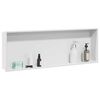 vidaXL Niche de Douche Blanc 90 x 30 x 9,5 cm Acier inoxydable
