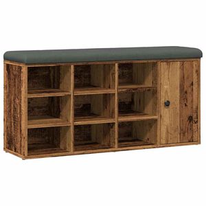 vidaXL Banc &agrave; chaussures vieux bois 102x32x50 cm bois d'ing&eacute;nierie
