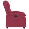 vidaXL Fauteuil inclinable électrique rouge bordeaux velours