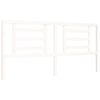 vidaXL Cadre de lit sans matelas blanc bois massif de pin