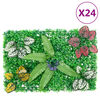 &nbsp;vidaXL Cl&ocirc;ture &agrave; plantes artificielles 24 pcs vert 40x60 cm