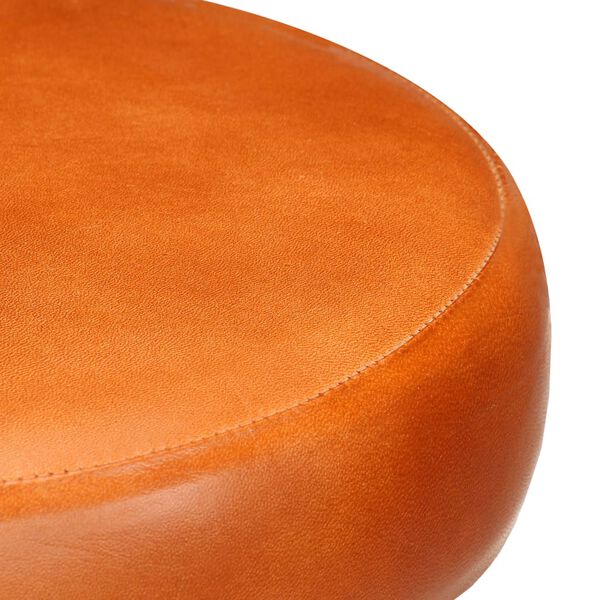 vidaXL Chaises de bar lot de 2 cuir v&eacute;ritable