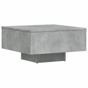vidaXL Table basse gris b&eacute;ton 60x60x31,5 cm bois d'ing&eacute;nierie