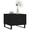 vidaXL Table basse Noir 50x50x40 cm Bois d'ing&eacute;nierie
