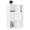 vidaXL Armoire de rangement Blanc 60x29,5x90 cm Bois d'ingénierie