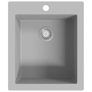 vidaXL &Eacute;vier de cuisine Granite Gris