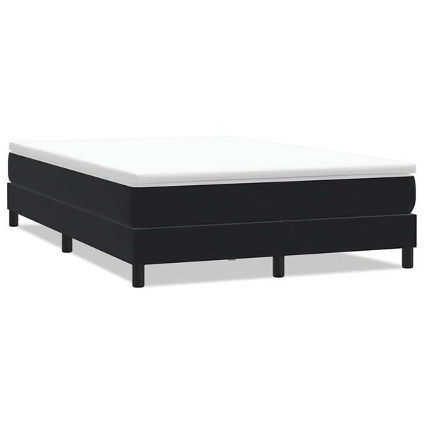 vidaXL Sommier &agrave; lattes de lit sans matelas noir 160x220 cm velours