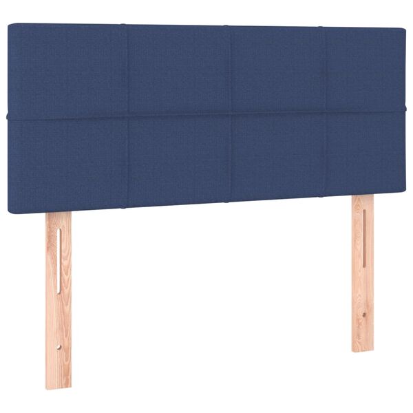 vidaXL T&ecirc;te de lit Bleu 80x5x78/88 cm Tissu