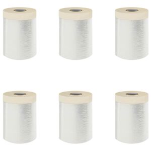 vidaXL Drap d'aspiration avec ruban adh&eacute;sif 6 pcs 30 x 3300 cm HDPE