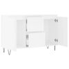 vidaXL Buffet blanc 101,5x35x70 cm bois d'ingénierie