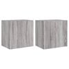 vidaXL Meubles TV muraux 2pcs sonoma gris 40,5x30x40cm bois ing&eacute;nierie