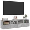 vidaXL Meubles TV muraux 2 pcs gris b&eacute;ton 60x30x30cm bois d'ing&eacute;nierie