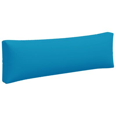 vidaXL Coussins de palette lot de 3 bleu tissu