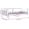 vidaXL Lit de repos rose 100x200 cm velours