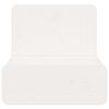 vidaXL Table de chevet Blanc 44 x 32,5 x 40 cm Bois massif en pin