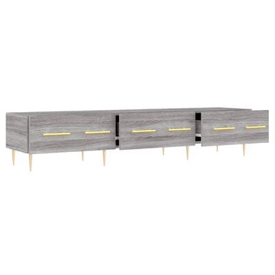 vidaXL Meuble TV sonoma gris 150x36x30 cm bois d'ingénierie