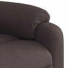 vidaXL Fauteuil inclinable de massage Marron fonc&eacute; Tissu