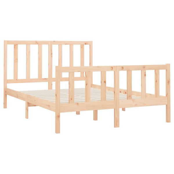 vidaXL Cadre de lit sans matelas 120x200 cm bois de pin massif