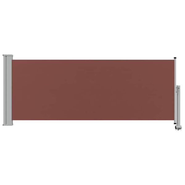 vidaXL Auvent lat&eacute;ral r&eacute;tractable de patio 100x300 cm Marron