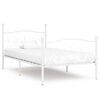 vidaXL Cadre de lit sans matelas avec sommier &agrave; lattes m&eacute;tal 90x200 cm