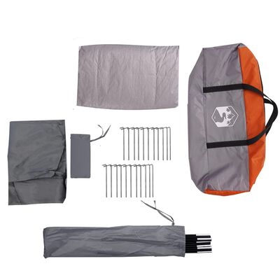 vidaXL Tente familiale tunnel 6 personnes gris imperméable