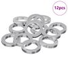 vidaXL Rondelle ressort 12 pi&egrave;ces Blanc 13 x 1 mm Fer